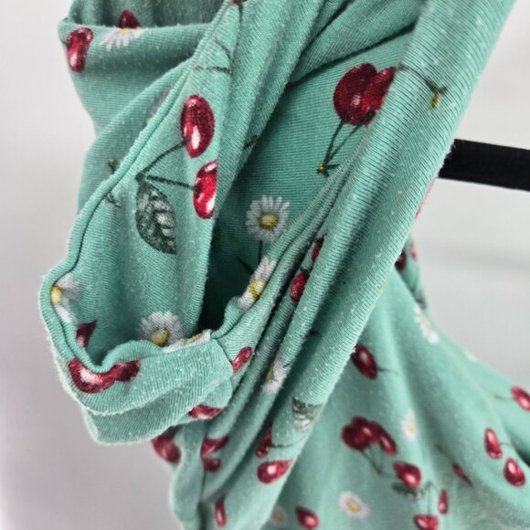 Liquorbrand Daisy Cherry Green Mini Dress Size XL - Picture 4 of 10
